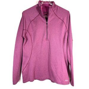 PATAGONIA Capilene Midweight Half Zip Purple Pullover shirt long sleeve SZ L